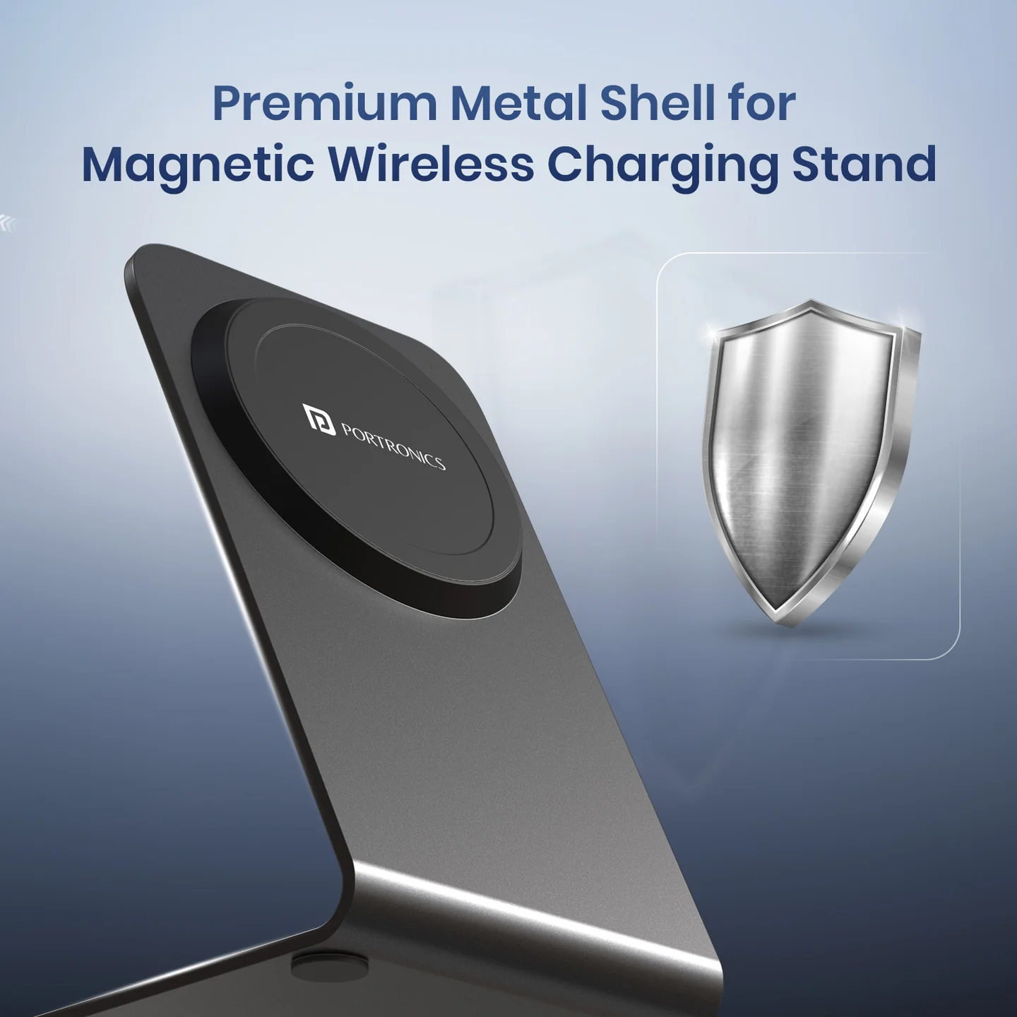 Portronics Flux 2 15W Qi2 Certified Fast Charging Wireless Charger, MagSafe Compatible, Best for 16/16 Plus/16 Pro/16 Pro Max, iPhone  (Black) - Image 3