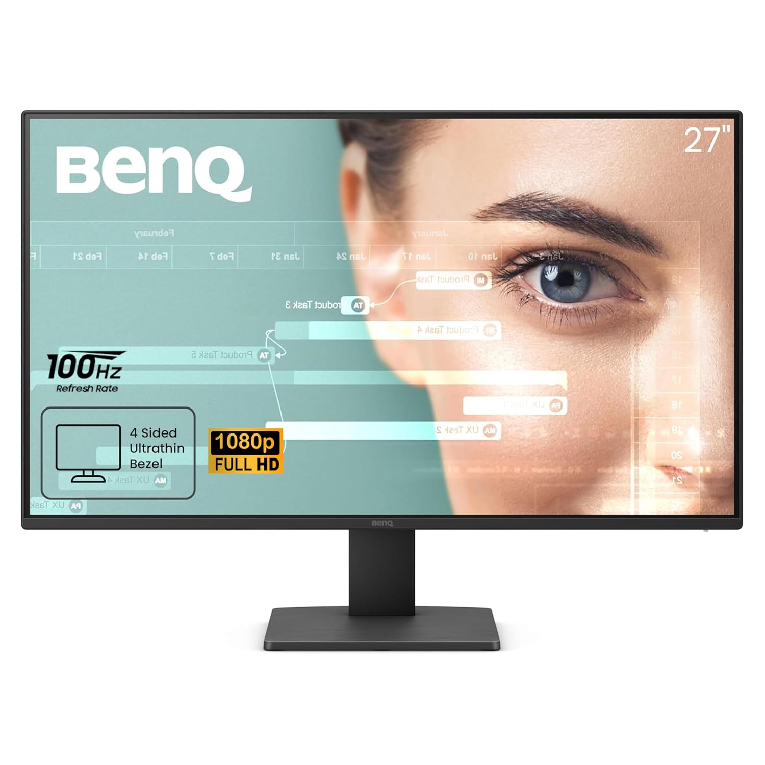 BenQ GW2791 27” Monitor| HDMI| DisplayPort| Ultra Slim Bezel| TUV-Certified| Flicker-Free| Low Blue Light Plus (Black) BenQ GW2791 27” Monitor| HDMI| DisplayPort| Ultra Slim Bezel| TUV-Certified| Flicker-Free| Low Blue Light Plus (Black) - Image 1