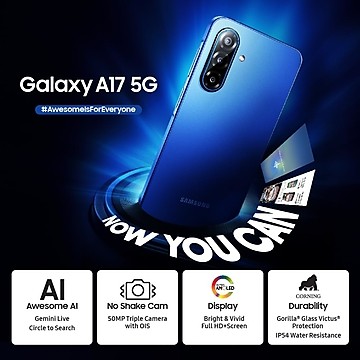 Samsung Galaxy A17 5G (Black, 6GB RAM, 128GB Storage)  50 MP No Shake Camera Corning Gorilla Glass Victus | 7.5mm Sleek | AI - Image 4