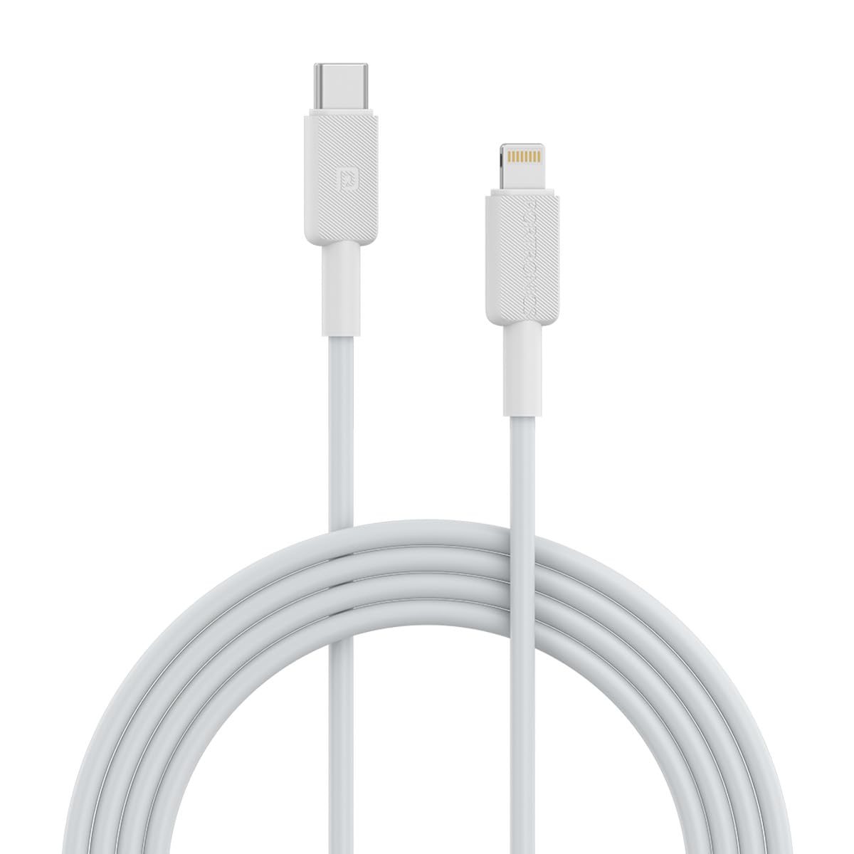 Portronics Konnect Link CL 27 W Type C to 8PIN Cable, 480Mbps Data Sync, Compatible with All Lightning Devices 1M Length(White) - Image 1