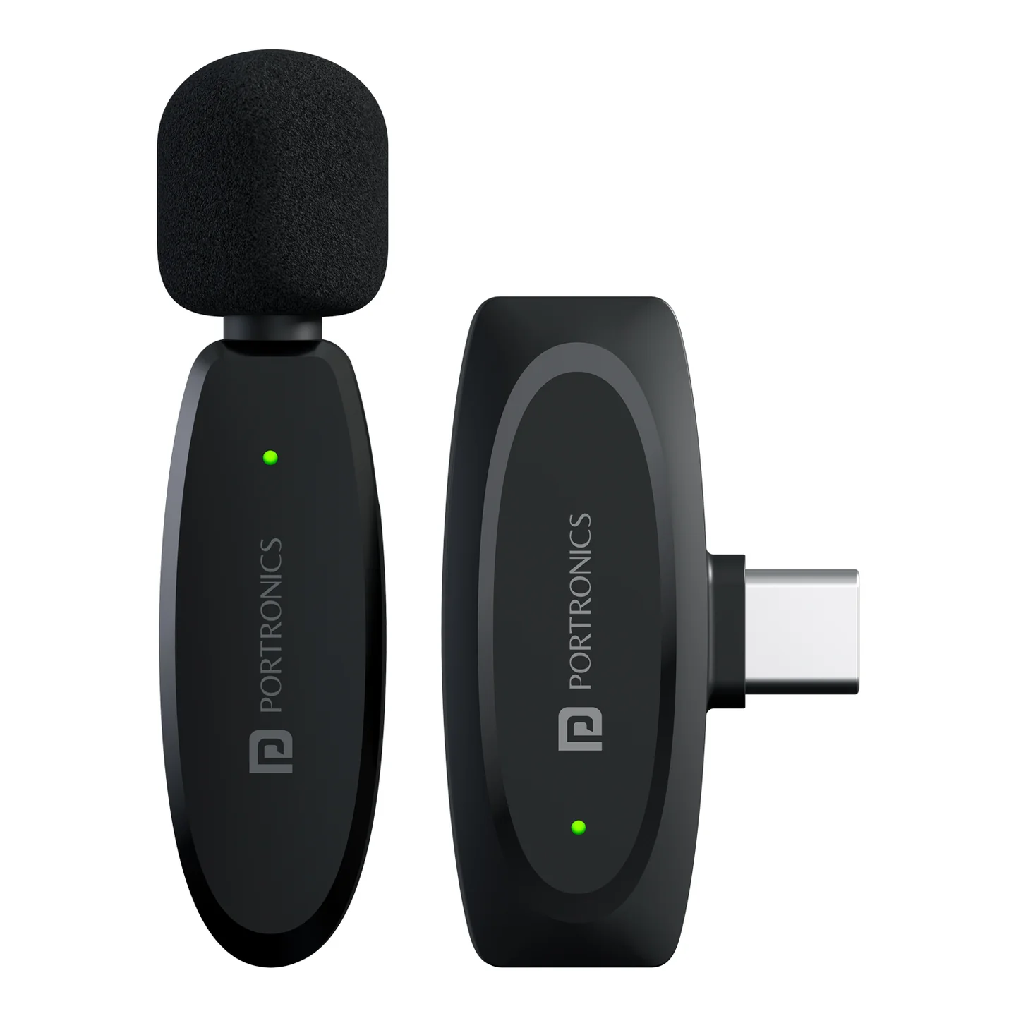 Portronics Dash 7 Ai Omnidirectional Type C Wireless Microphone, Ai Enabled Noise Lapel Wireless Mic for Video Recording, Supports Type C (Black) Portronics Dash 7 Ai Omnidirectional Type C Wireless Microphone, Ai Enabled Noise Lapel Wireless Mic for Video Recording, Supports Type C (Black) - Image 1