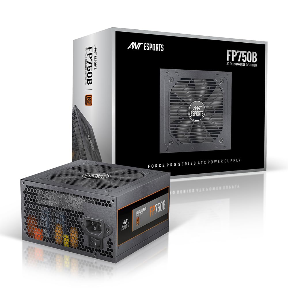 ANT ESPORTS 750W FP750B 80 PLUS BRONZE NON MODULAR SMPS - Image 1