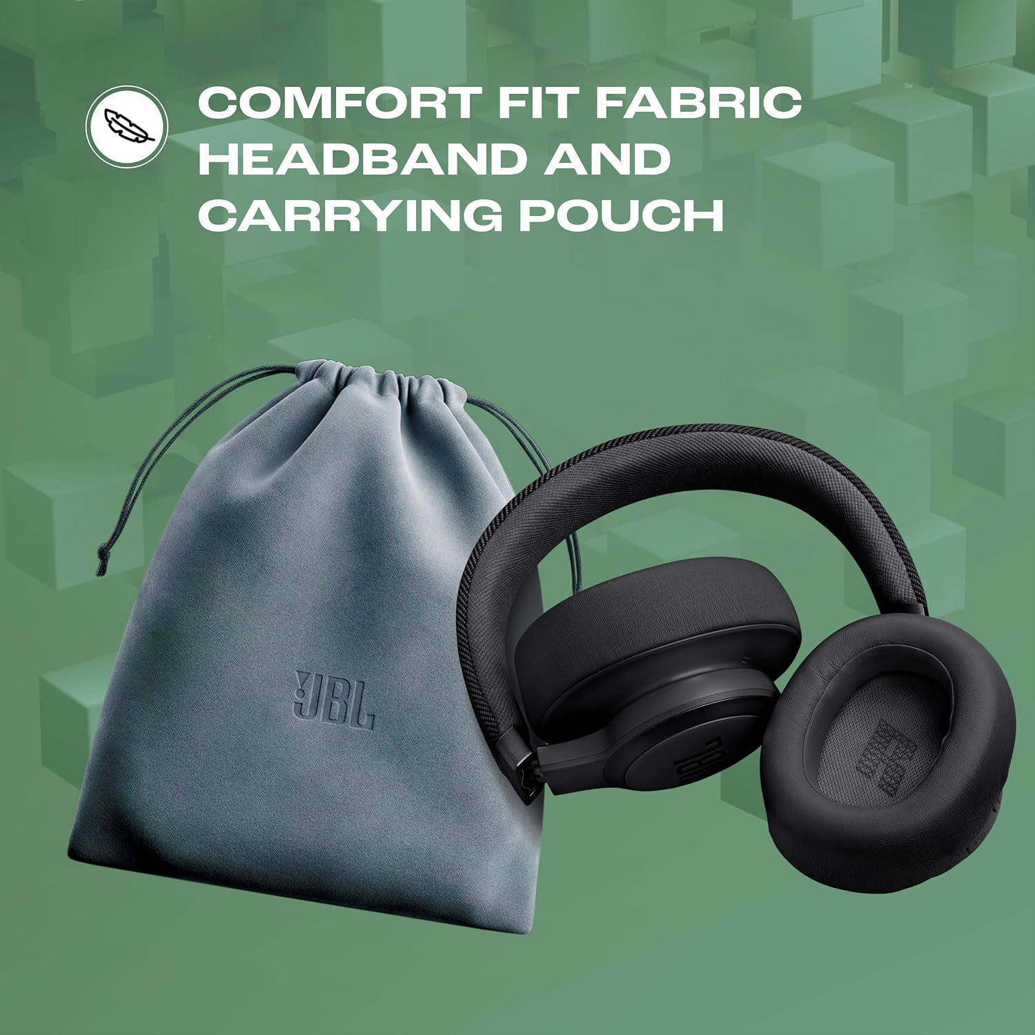 JBL Live 770NC Wireless Over Ear Headphones with True Adaptive Noise Cancelling Multipoint Connect, PersoniFi 2.0, Black - Image 5