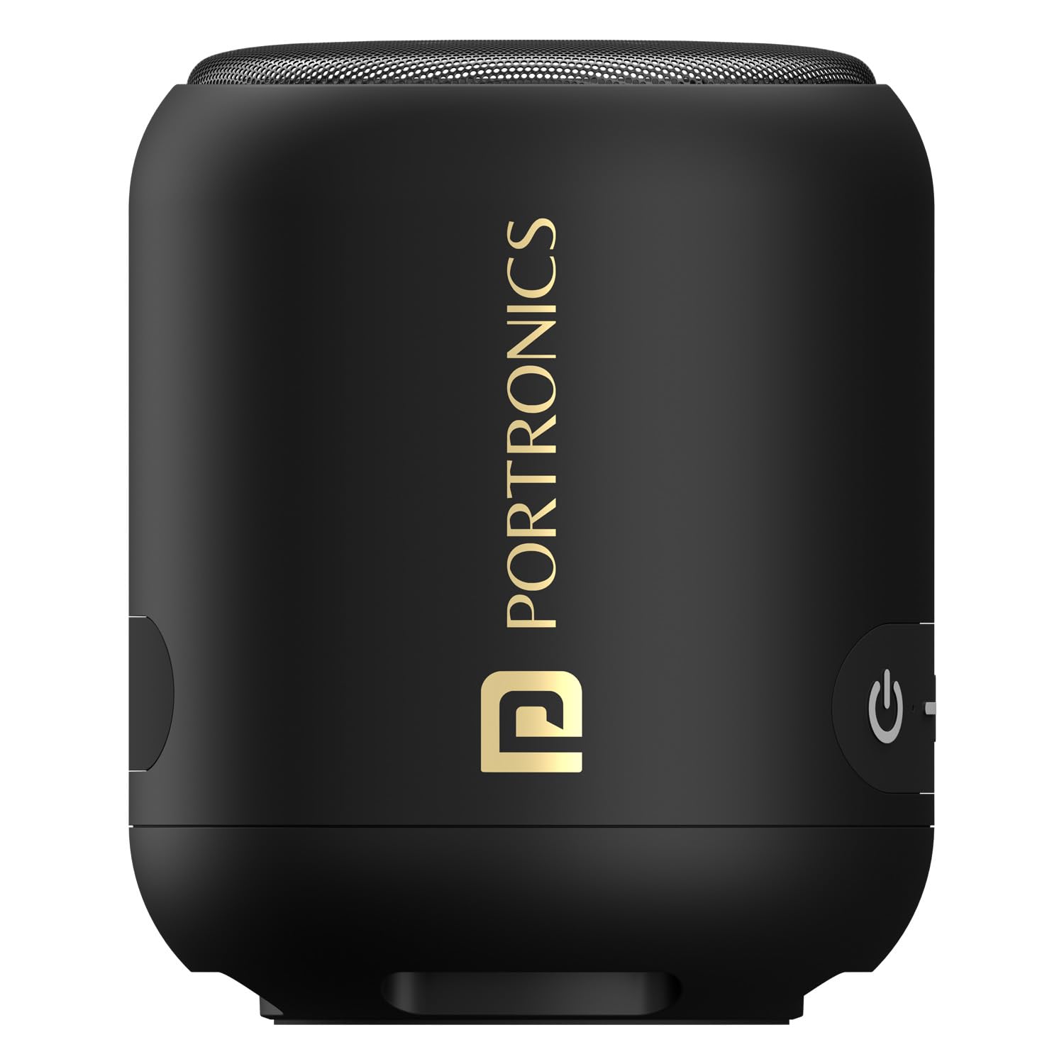 Portronics SoundDrum 1 12W TWS Portable Bluetooth Speaker with Powerful Bass, Bluetooth 5.3V, 360° Surround Sound, USB Drive (Black), - Image 1