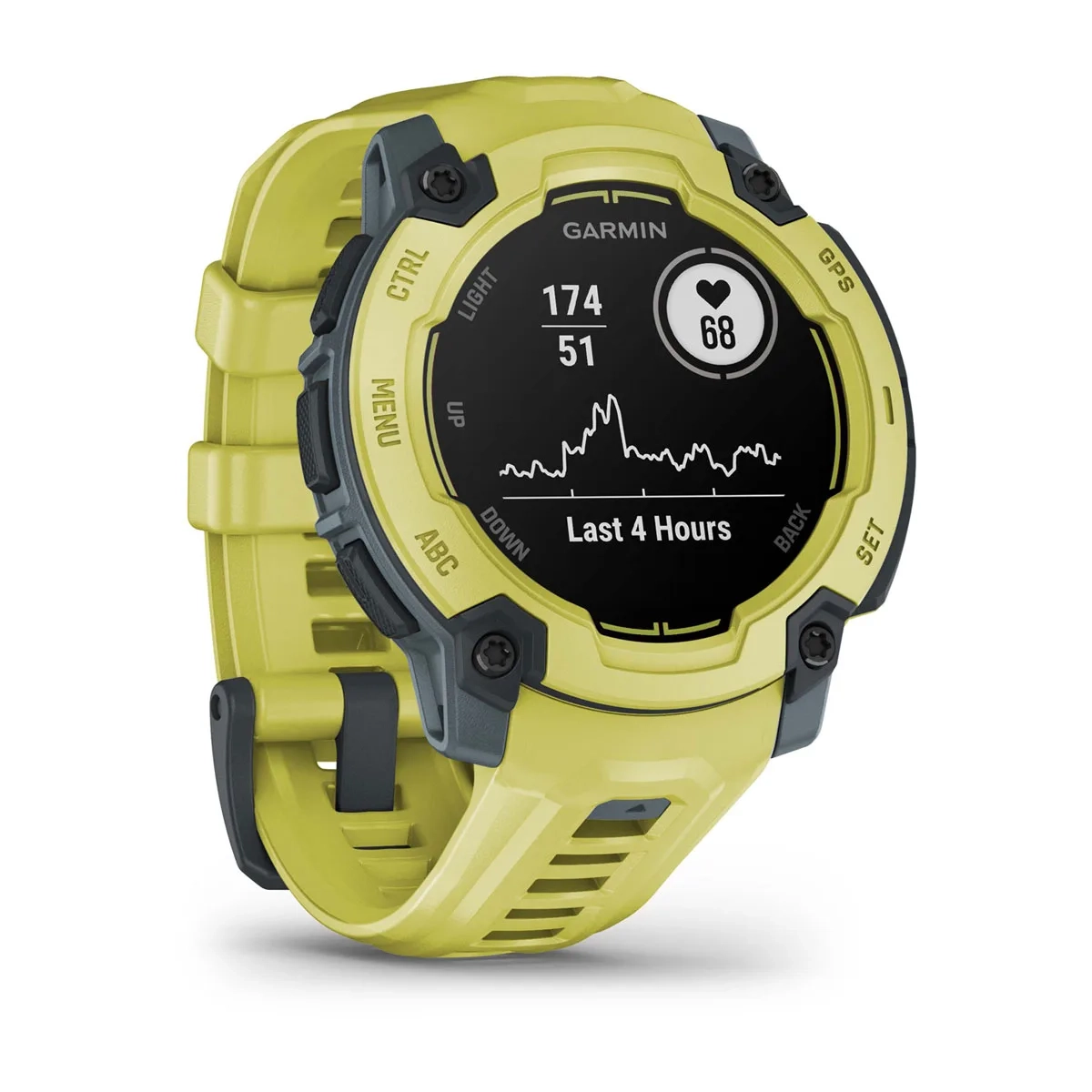 Garmin Instinct E 45mm-ElectricLimeBezel w/ ElectricLimeBand - Image 2
