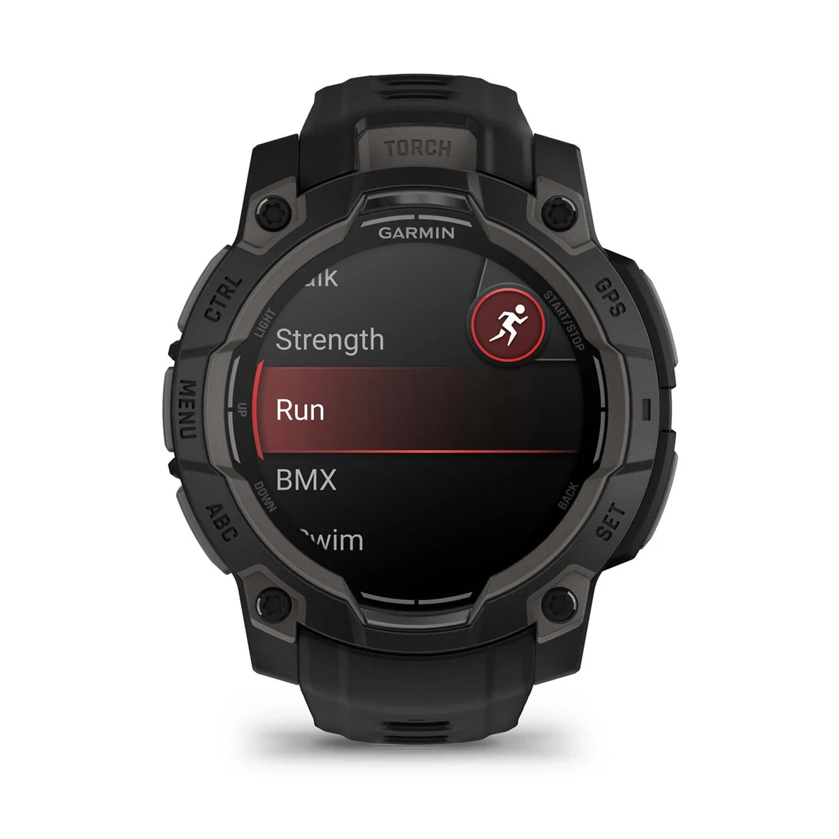 Garmin Instinct 3 45mm-AMOLED-Black Bezel with Black Band - Image 3