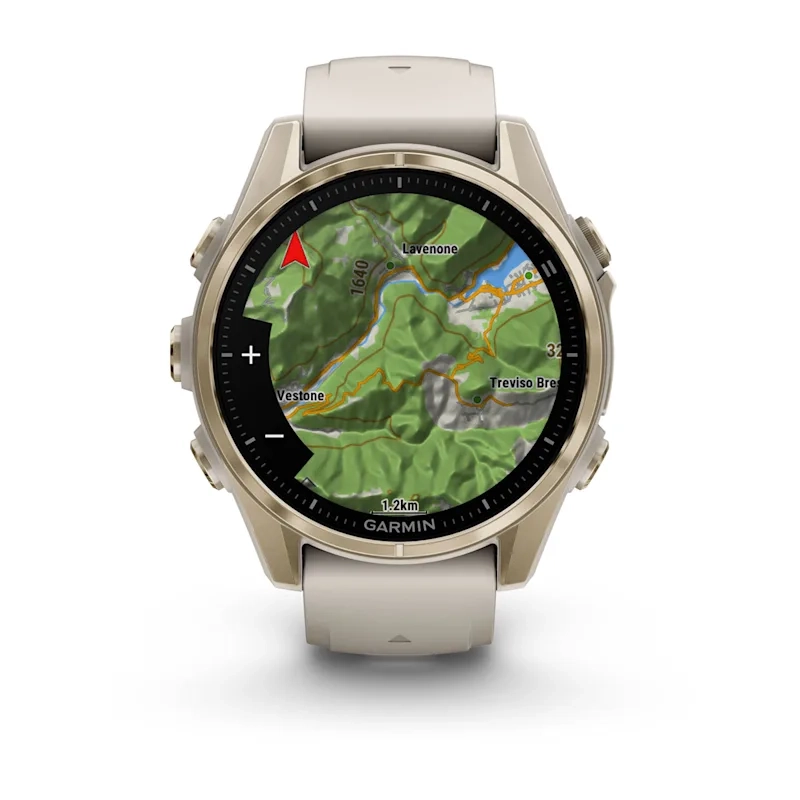 Garmin Fenix 8 43MM-Amoled Saph Soft Gold with Fog grey/dark sandstone silicone band Eu - Image 7