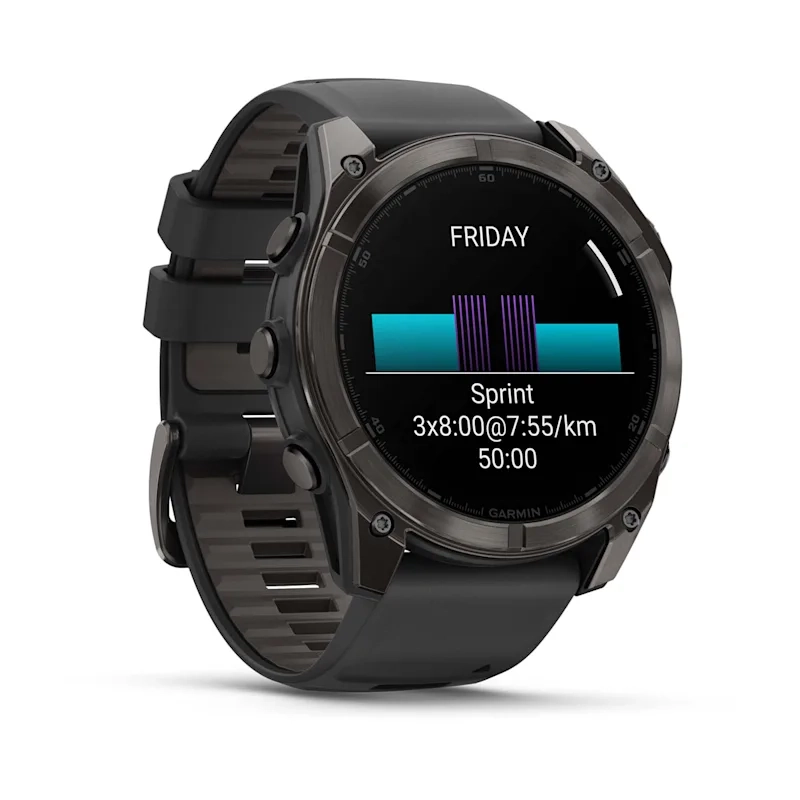 Garmin Fenix 8 51Mm-Amoled Saph Crbngryti/Blk-Blk/Pebblegrybnd Emea - Image 3