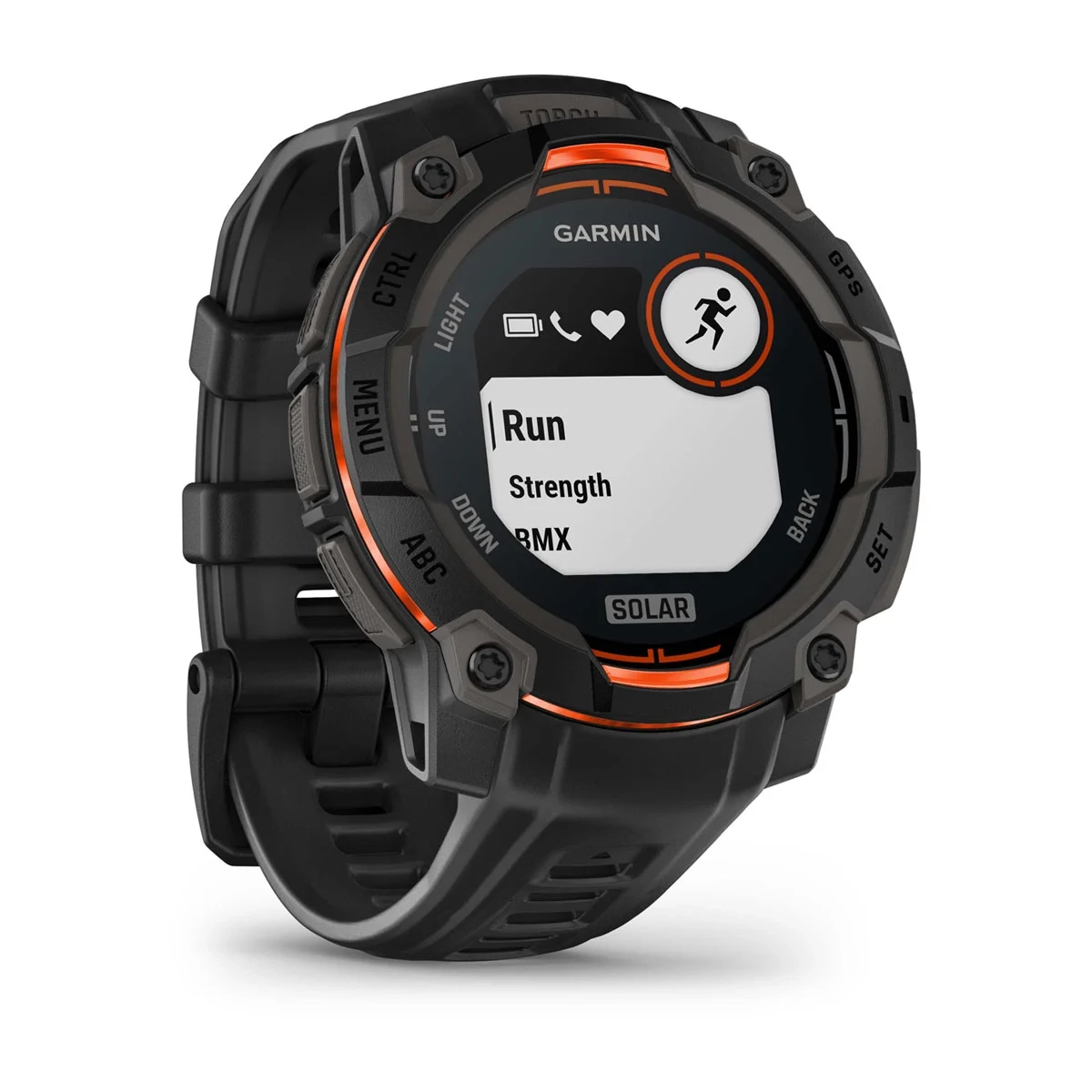 Garmin Instinct 3 45mm-Solar-Black Bezel with Black Band Garmin Instinct 3 45mm-Solar-Black Bezel with Black Band - Image 3
