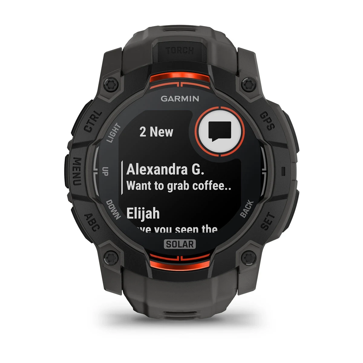 Garmin Instinct 3 50mm-Solar-Black Bezel with Charcoal Band - Image 3