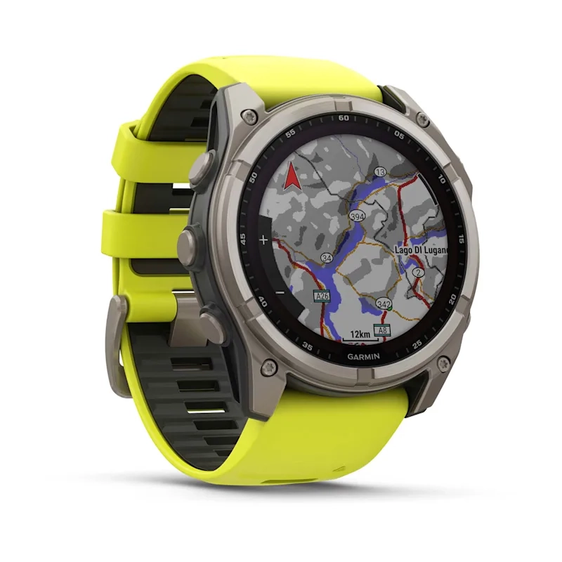 Garmin Fenix 8 47Mm-Solar Sapphire
Titanium With Amp Yellow/Graphite
Silicone Band - Image 3