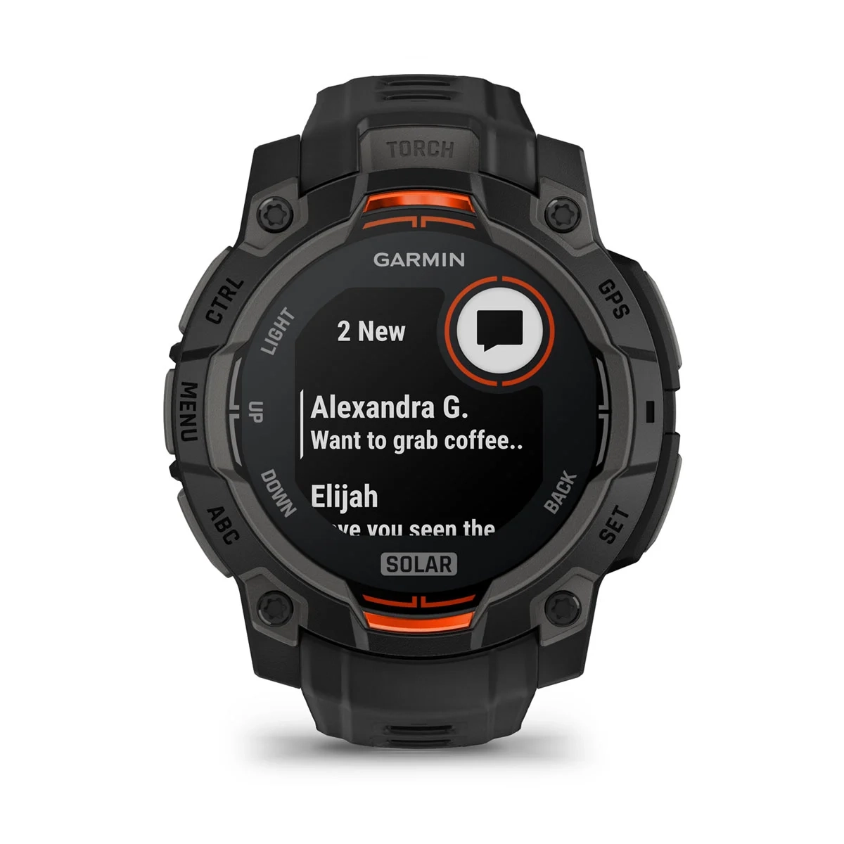 Garmin Instinct 3 45mm-Solar-Black Bezel with Black Band Garmin Instinct 3 45mm-Solar-Black Bezel with Black Band - Image 4