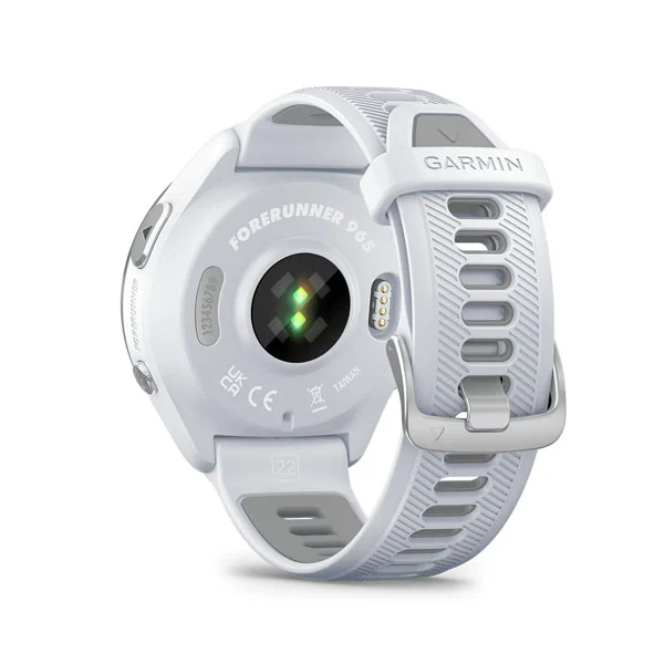 Forerunner 965-Whitestone/Powder Gray Silicone Band - Image 2