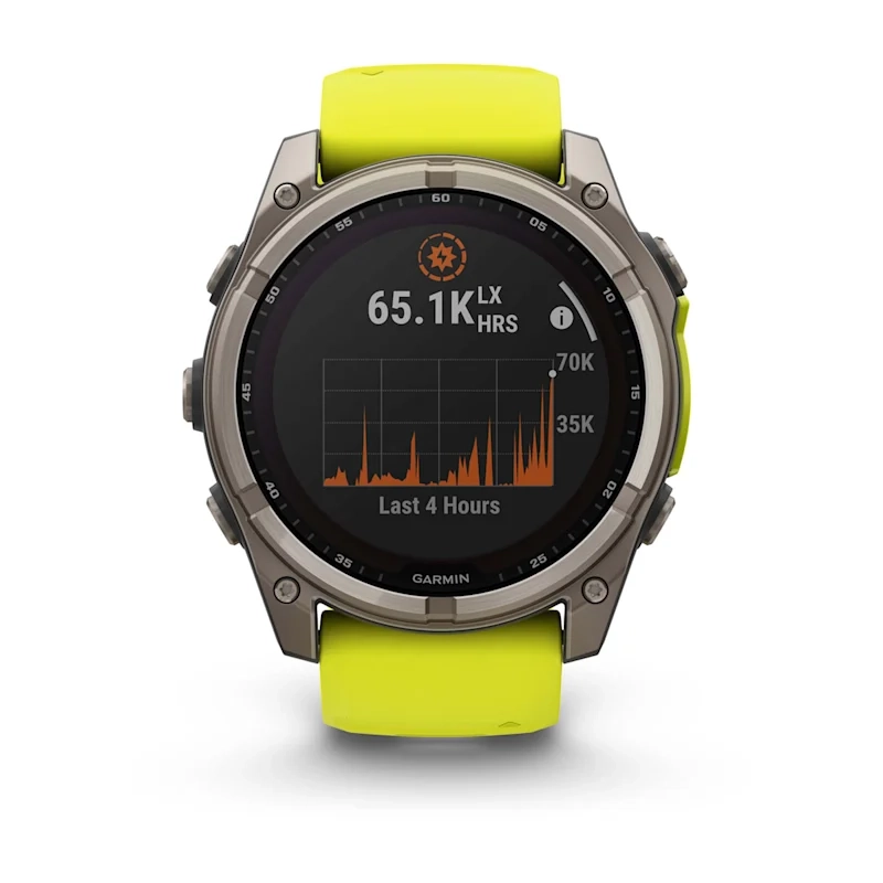 Garmin Fenix 8 47Mm-Solar Sapphire
Titanium With Amp Yellow/Graphite
Silicone Band - Image 2