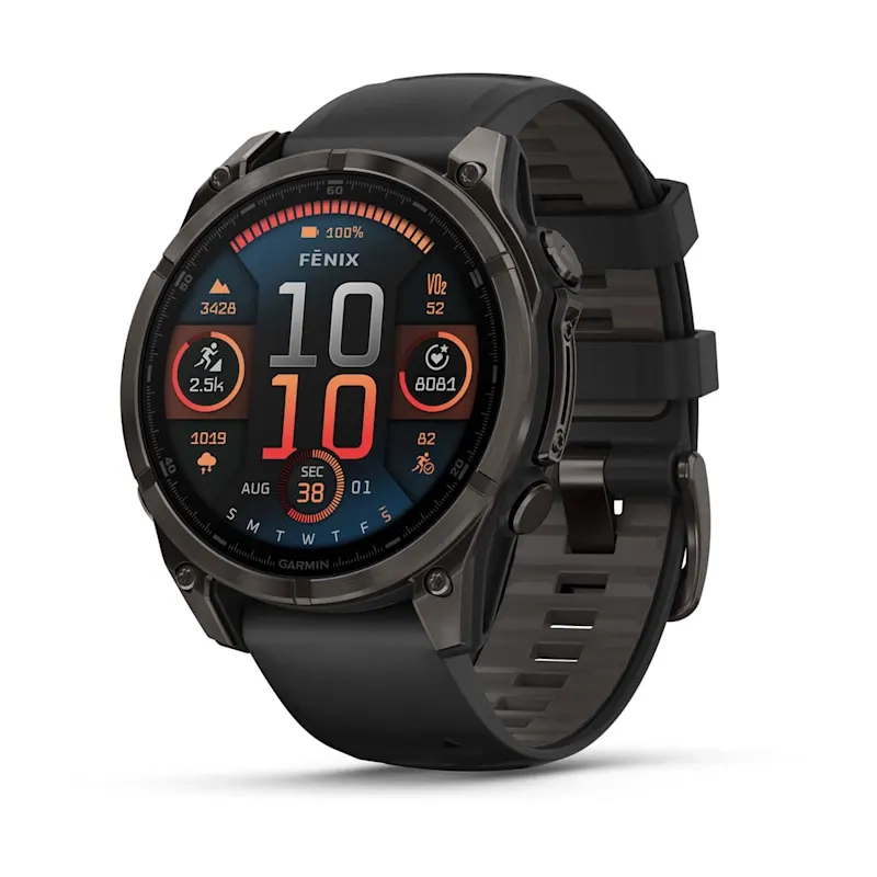 Amoled Saph Carbon grey ti/Blk-Blk/Pebble grey band