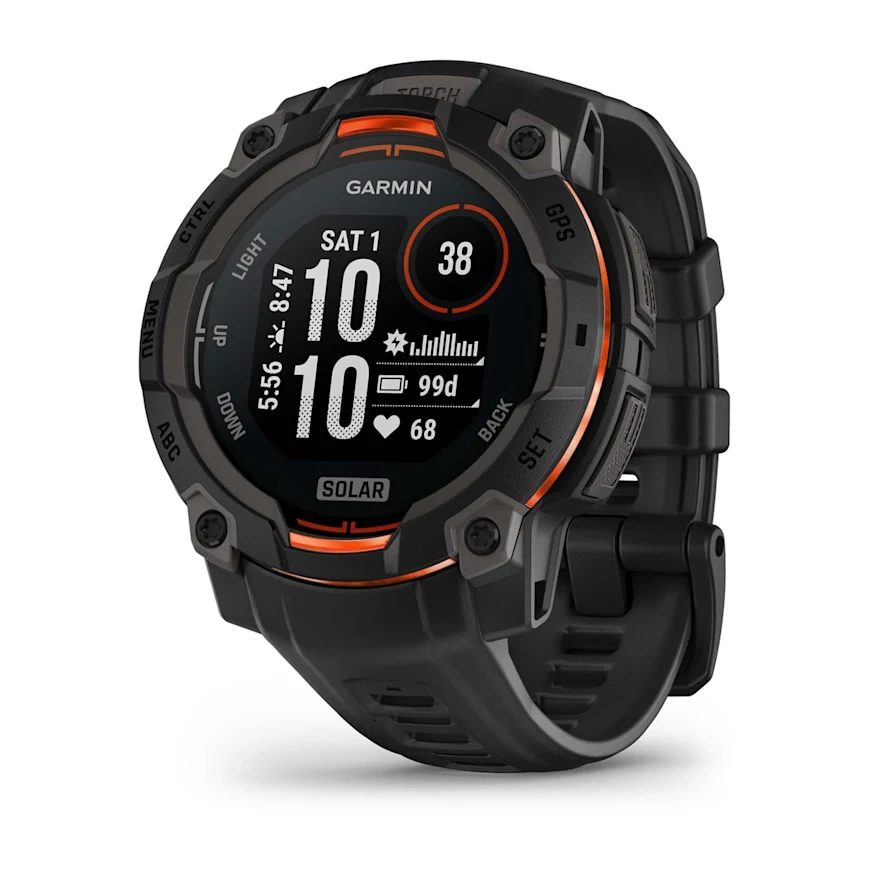 Garmin Instinct 3 45mm-Solar-Black Bezel with Black Band Garmin Instinct 3 45mm-Solar-Black Bezel with Black Band - Image 1