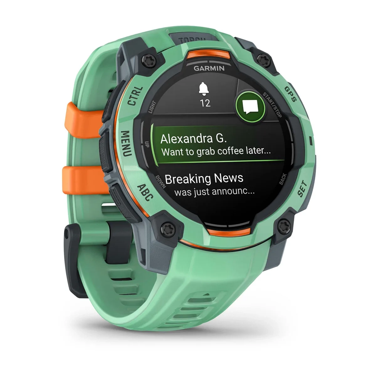 Garmin Instinct 3 45mm-AMOLED-Neo Tropic Bezel w/Neo Tropic Band - Image 2