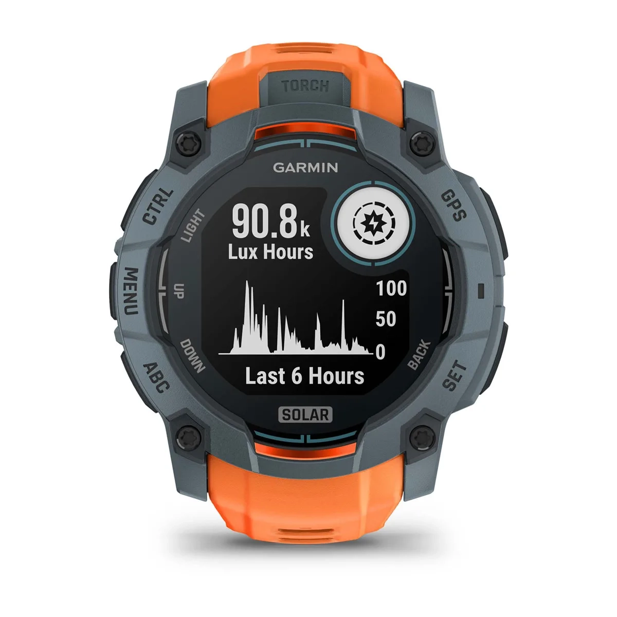 Garmin Instinct 3 50mm-Solar-Twilight Bezel w/Solstice Band - Image 2