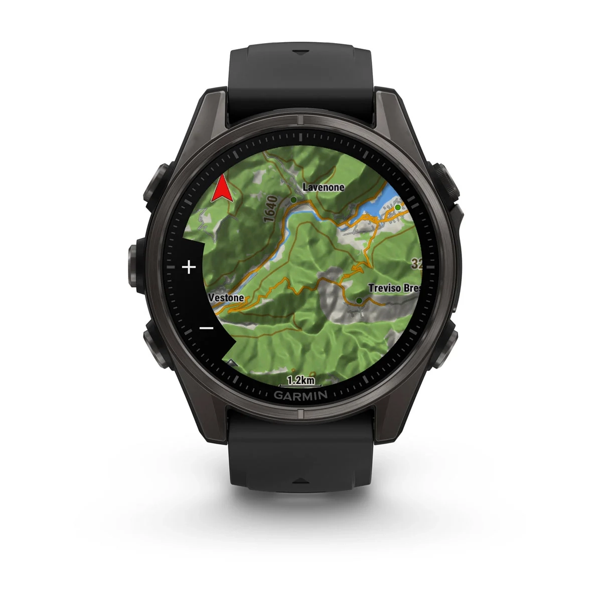 Garmin Fenix 8 43Mm-Amoled Saph Carbon Grey Ti/Black-Blk/Pebblgrybnd - Image 6