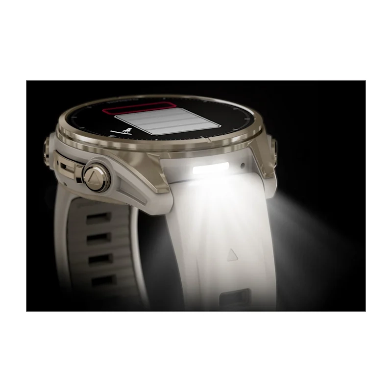 Garmin Fenix 8 43MM-Amoled Saph Soft Gold with Fog grey/dark sandstone silicone band Eu - Image 11