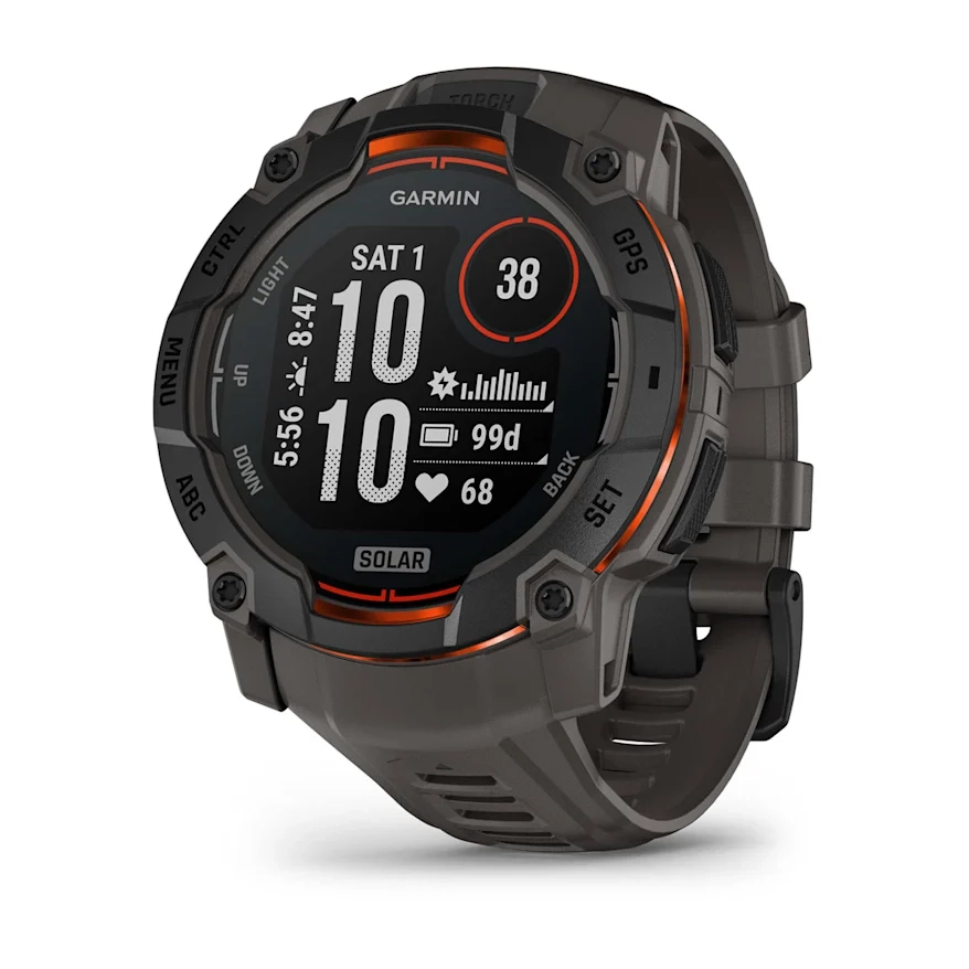 Garmin Instinct 3 50mm-Solar-Black Bezel with Charcoal Band - Image 1