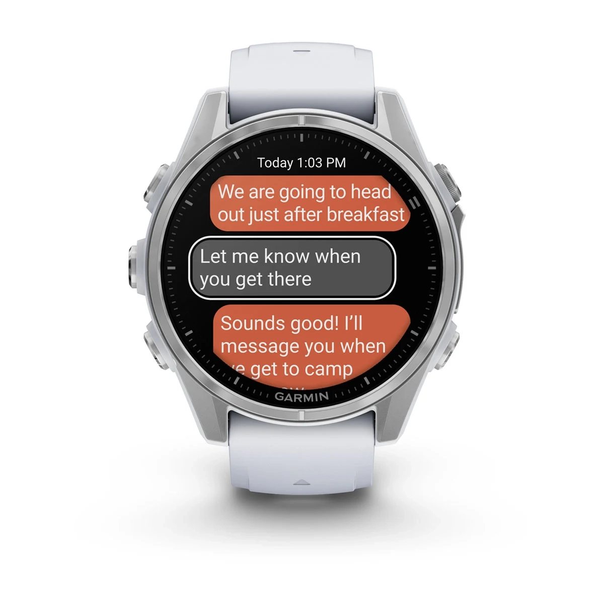 Garmin Fenix 8 43Mm-Amoled Glass Baress/Whitestone-Whitestone Band - Image 11