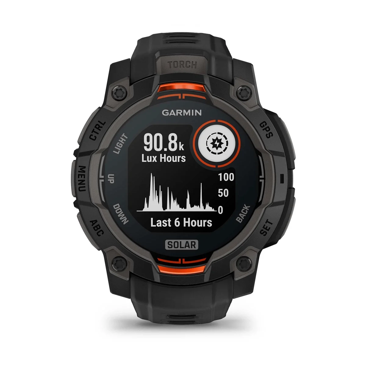 Garmin Instinct 3 45mm-Solar-Black Bezel with Black Band Garmin Instinct 3 45mm-Solar-Black Bezel with Black Band - Image 2