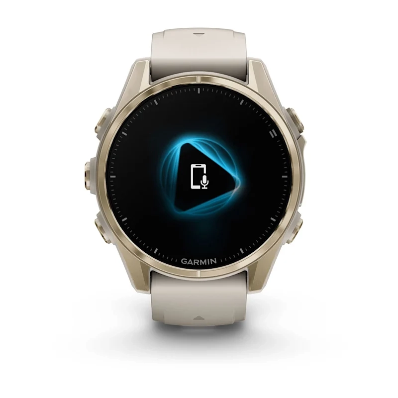 Garmin Fenix 8 43MM-Amoled Saph Soft Gold with Fog grey/dark sandstone silicone band Eu - Image 5