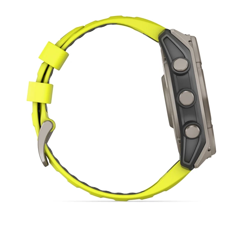 Garmin Fenix 8 47Mm-Solar Sapphire
Titanium With Amp Yellow/Graphite
Silicone Band - Image 5