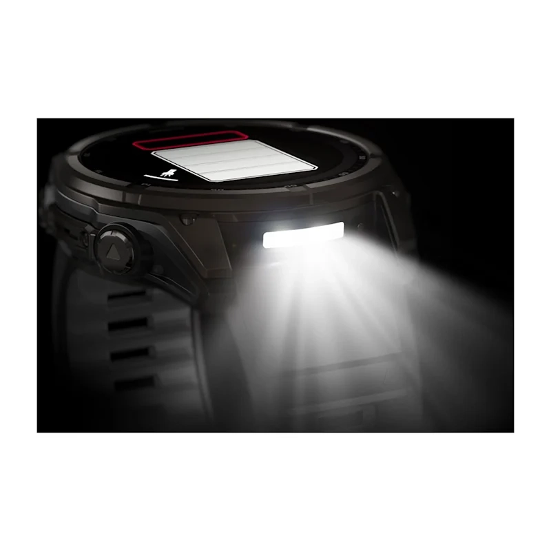 Garmin Fenix 8 51Mm-Amoled Sapphire Titanium With Spark
Orange/Graphite Silicone Band - Image 7