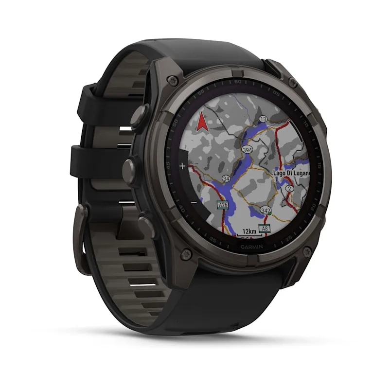 Garmin Fenix 8 51Mm-Amoled Sapphire Titanium With Spark
Orange/Graphite Silicone Band - Image 3