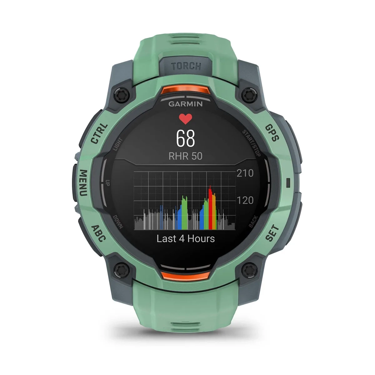 Garmin Instinct 3 45mm-AMOLED-Neo Tropic Bezel w/Neo Tropic Band - Image 4