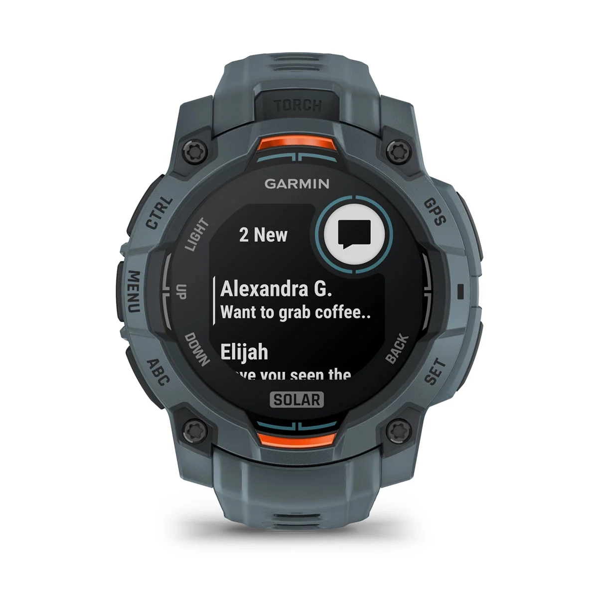 Garmin Instinct 3 45mm-Solar-Twilight Bezel w/Twilight Band - Image 2