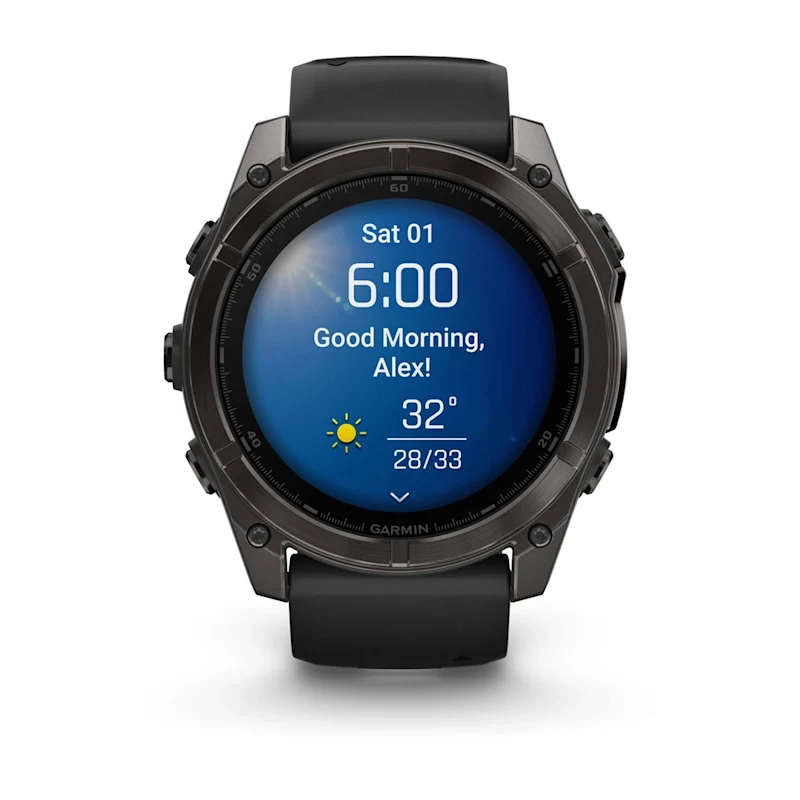 Garmin Fenix 8 51Mm-Amoled Saph Crbngryti/Blk-Blk/Pebblegrybnd Emea - Image 2
