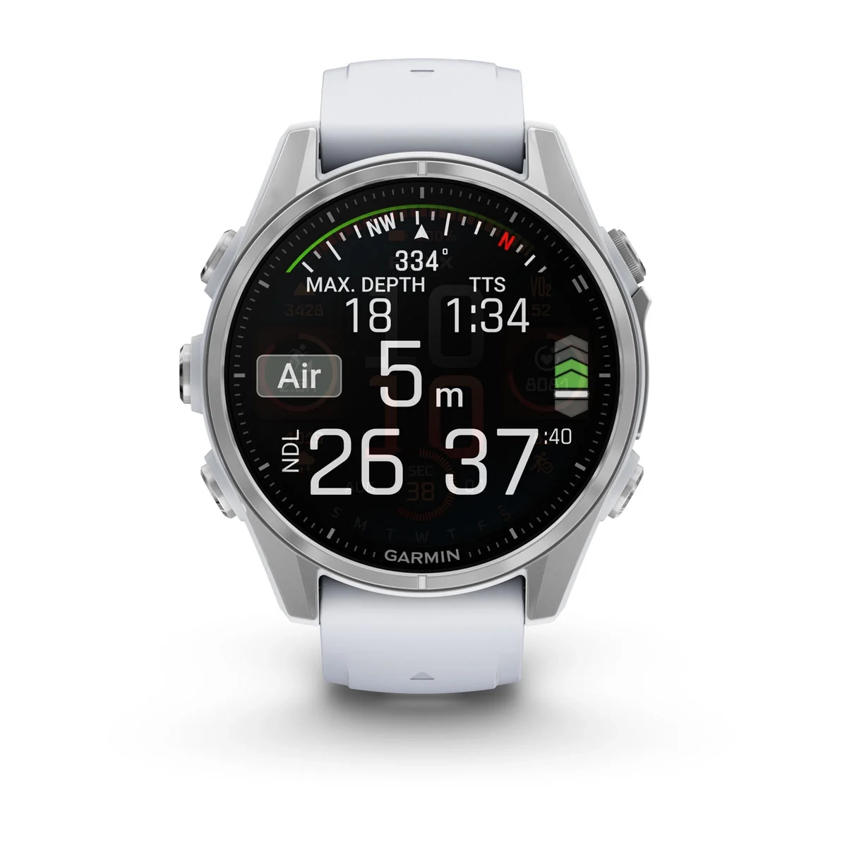 Garmin Fenix 8 43Mm-Amoled Glass Baress/Whitestone-Whitestone Band - Image 8