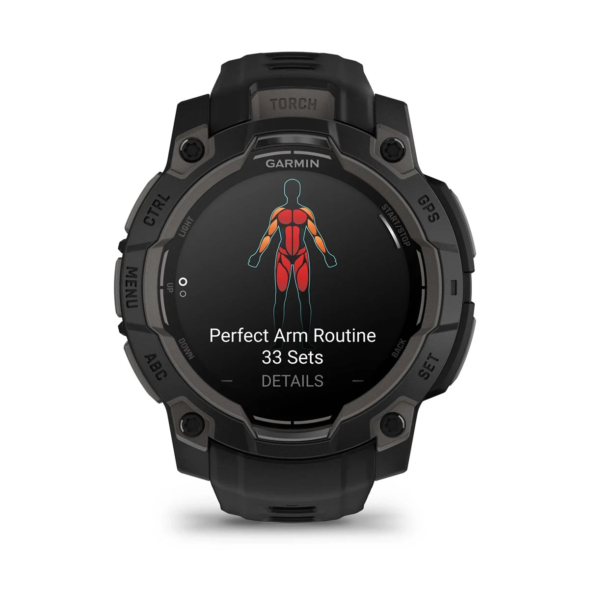 Garmin Instinct 3 45mm-AMOLED-Black Bezel with Black Band - Image 6